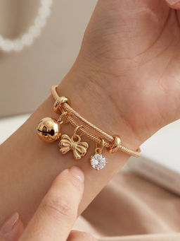 RUNORAA - Luxe Bow Charm Bracelet