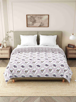 Indra's - Pink 110 GSM Viscose Cotton Jaipuri AC Room Dohar