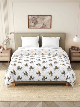 Indra's - Yellow 110 GSM Viscose Cotton Jaipuri AC Room Dohar