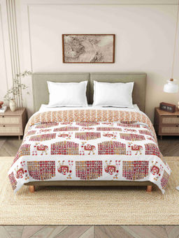 Indra's - Pink 110 GSM Viscose Cotton Jaipuri AC Room Dohar