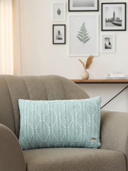 PLUCHI - Holly Dull Blue Pillow Cover