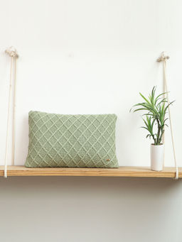 PLUCHI - Shannon Mint Green Cotton Knitted Pillow Cover