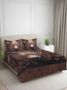 Signature - Brown Super Soft Bedsheet with 2 Pillow Covers (King)