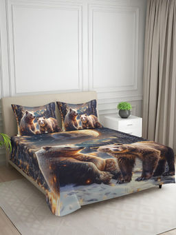 Signature - Brown Super Soft Bedsheet with 2 Pillow Covers (King)