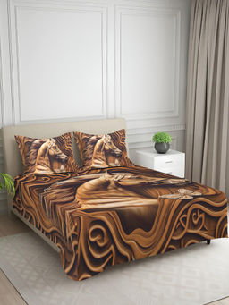 Signature - Brown Super Soft Bedsheet with 2 Pillow Covers (King)