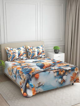 Signature - Blue Super Soft Bedsheet with 2 Pillow Covers (King)