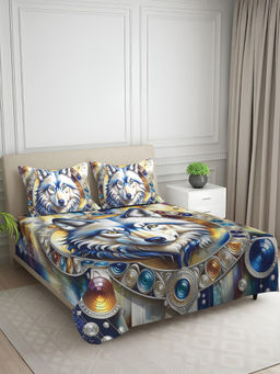 Signature - Blue Super Soft Bedsheet with 2 Pillow Covers (King)