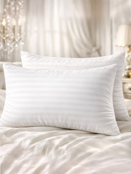 Florida - White Ultra Soft Firm Sleeping Pillows (Pack of 2) (L)