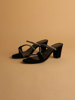 ERIDANI - Womens Octavia Embellished Heels Black