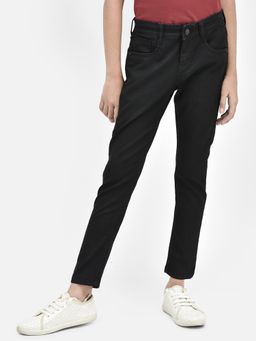 CRIMSOUNE CLUB - Girls Black Stretchable Jeans