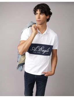 American Eagle - Men White Polo Shirts