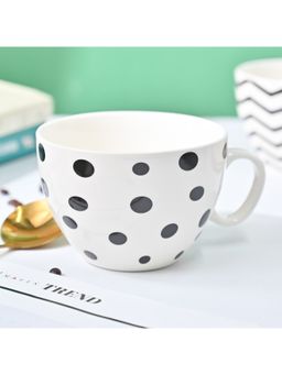 Voncasa - Ceramic Tea Cup 420 Ml, White