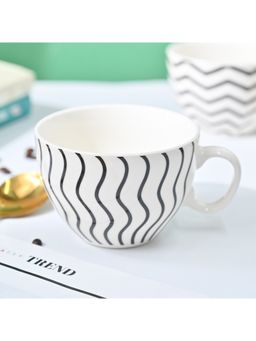 Voncasa - Ceramic Tea Cup 420 Ml, White