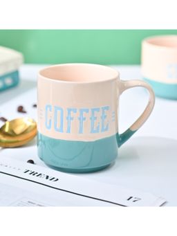 Voncasa - Ceramic Mug (Coffeee) 350 Ml, Peach