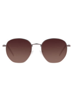 Chilli Beans - Brown Lens Round Sunglass Full Rim Black Frame - Ocmt31215722