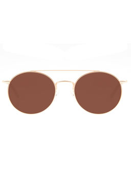 Chilli Beans - Brown Lens Round Sunglass Full Rim Gold Frame - Ocmt31620221