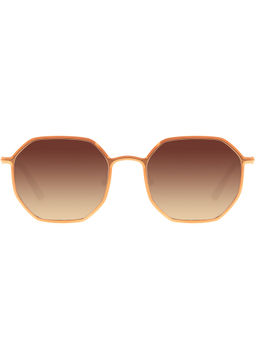 Chilli Beans - Bronze Lens Round Sunglass Full Rim Orange Frame - Ocmt31915711
