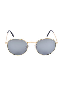 Chilli Beans - Grey Lens Round Sunglass Golden Frame with UVA and UVB Protection