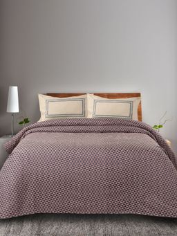 Saral Home - Woven Blue Cotton Bedsheet Double 90x100 Inches + 2 Pillow Covers