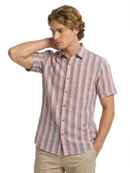 ColorPlus - Men Medium Pink Regular Fit Shirt