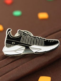 PELUCHE - Trendy Shoe Black Lapel Pin For Men