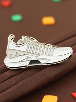 PELUCHE - Trendy Shoe White Lapel Pin For Men