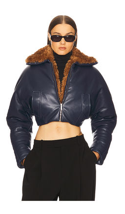 Atlein - Cropped Aviator Jacket