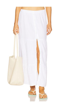Bobi by Revolve - Tiered Button Front Maxi Skirt