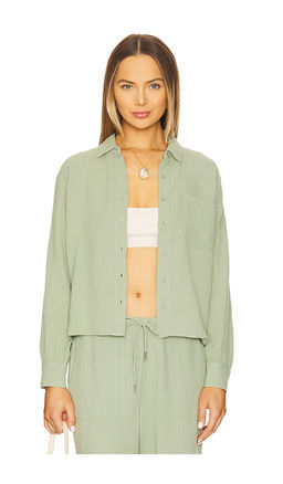 Bobi by Revolve - Cropped Button Up Shirt