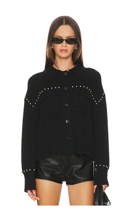 Central Park West - Jay Studded Sweater Jacket