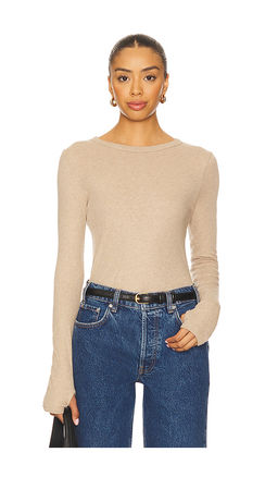 Enza Costa - New Classic Long Sleeve Crew Top