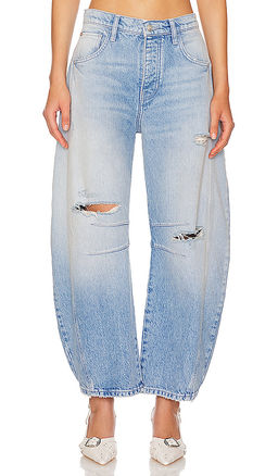 Free People - x We The Free Good Luck Mid Rise Barrel Jeans