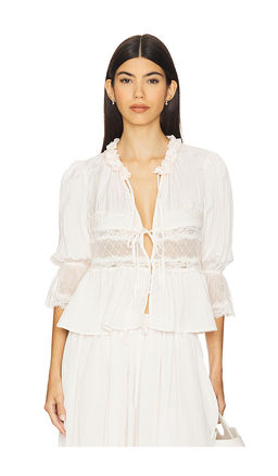 Free People - x Intimately FP Forever Young Bed Jacket In White Alyssum