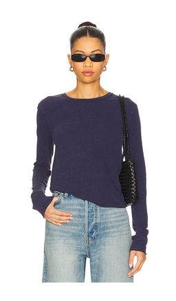 Free People - x We The Free Nova Tee Long Sleeve In Peacoat