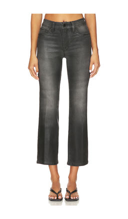 Good American - Soft Tech Good Legs Straight Coated Jeans