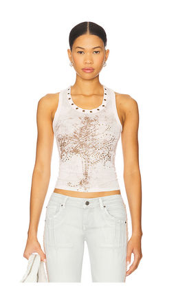Jaded London - Lace Jersey Tank