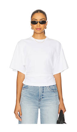 PISTOLA - Veronica Drop Shoulder Cinched Tee