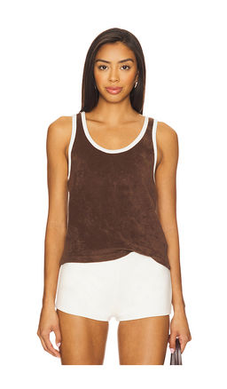 RE DONE - Scoop Neck Terry Tank