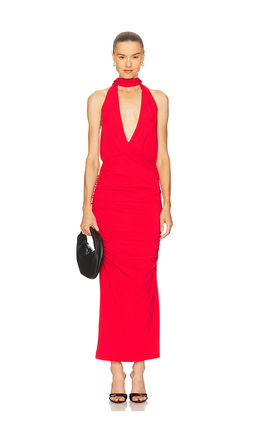 Rowen Rose - Plunge Maxi Dress