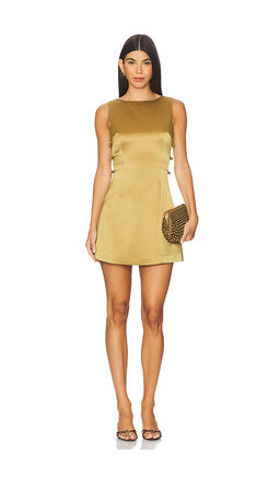 SAU LEE - Teddi Satin Mini Dress