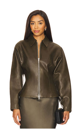 The Sei - Fitted Leather Jacket