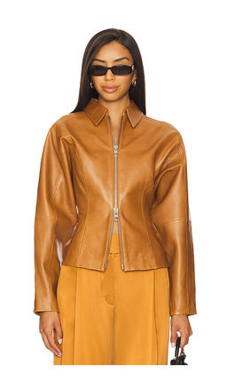 The Sei - Fitted Leather Jacket