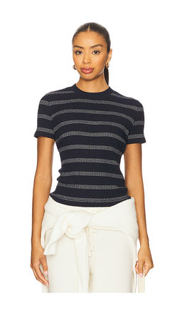 Vince - Stripe Short Sleeve Crew Tee