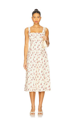 Weworewhat - x REVOLVE Corset Pleated Midi Dress