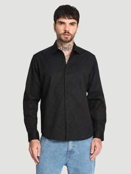 Bene Kleed - Black Cotton Full Sleeves Shirt
