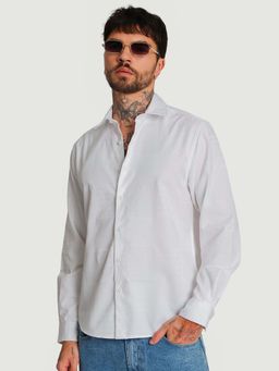 Bene Kleed - White Cotton Full Sleeves Shirt