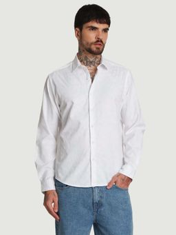 Bene Kleed - White Cotton Full Sleeves Shirt