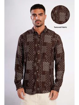 Bene Kleed - Brown Rayon Full Sleeves Shirt