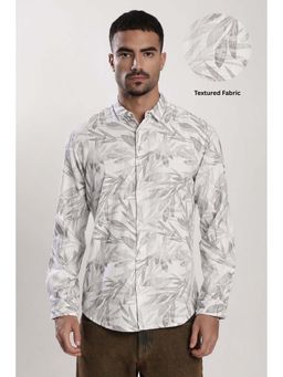 Bene Kleed - White Cotton Blend Full Sleeves Shirt
