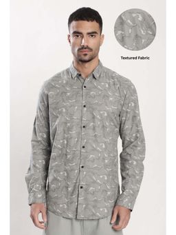 Bene Kleed - Grey Cotton Full Sleeves Shirt